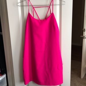 Hot pink dress
